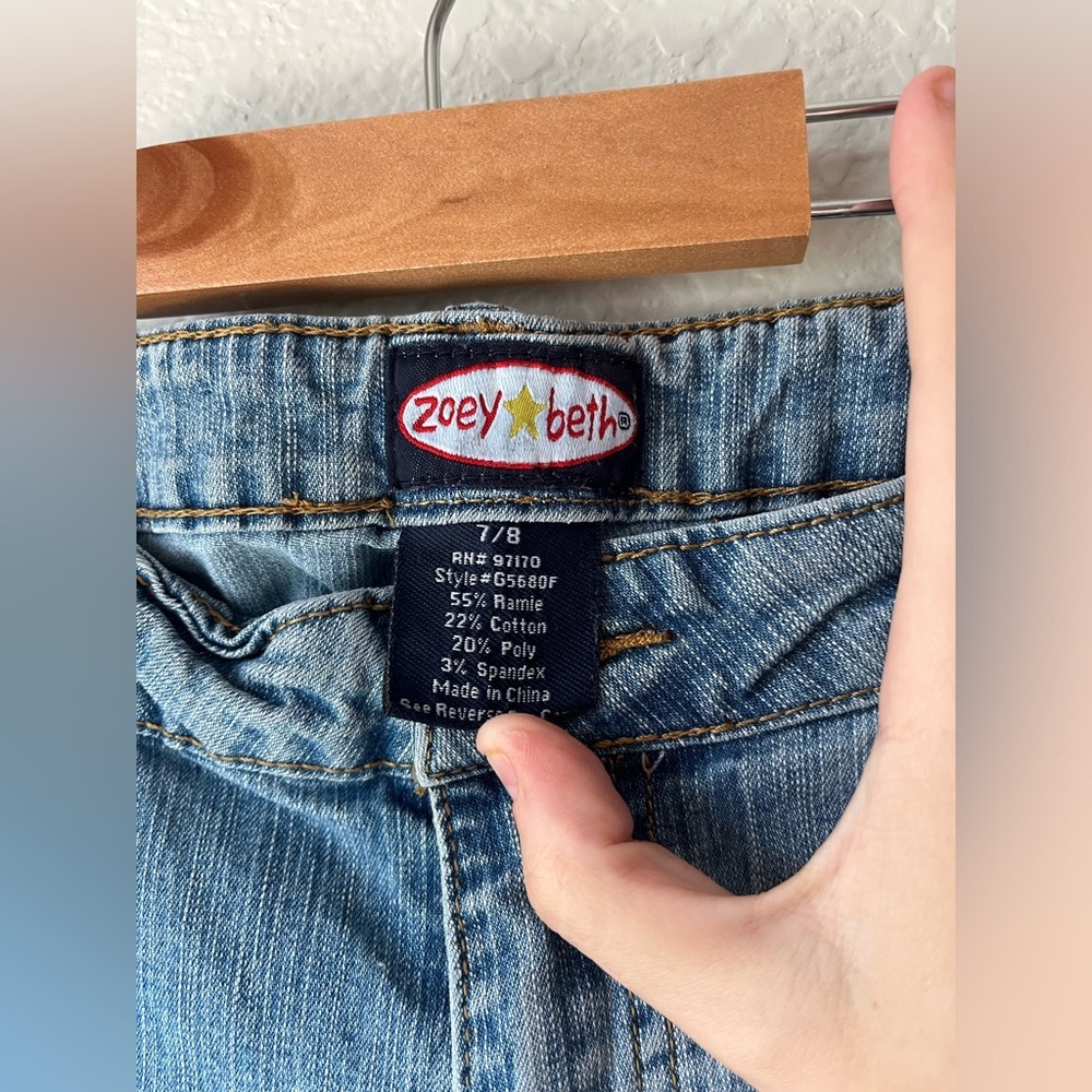 Vintage Y2K Zoey Beth Butterfly Bootcut Jeans 7/8 *see description* - Picture 6 of 6